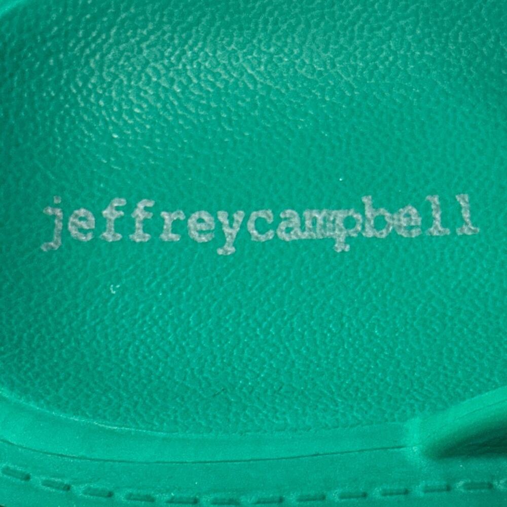 Jeffrey Campbell Lightweight PVC PLATFORM CLOG APPLE SPRING GREEN EUR 39 USA 8 - Picture 5 of 11